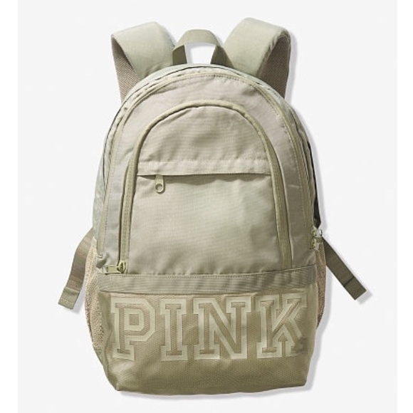 pink green backpack